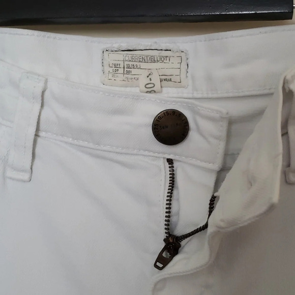 Current/Elliot The Stiletto White Denim Jeans - Picture 12 of 14